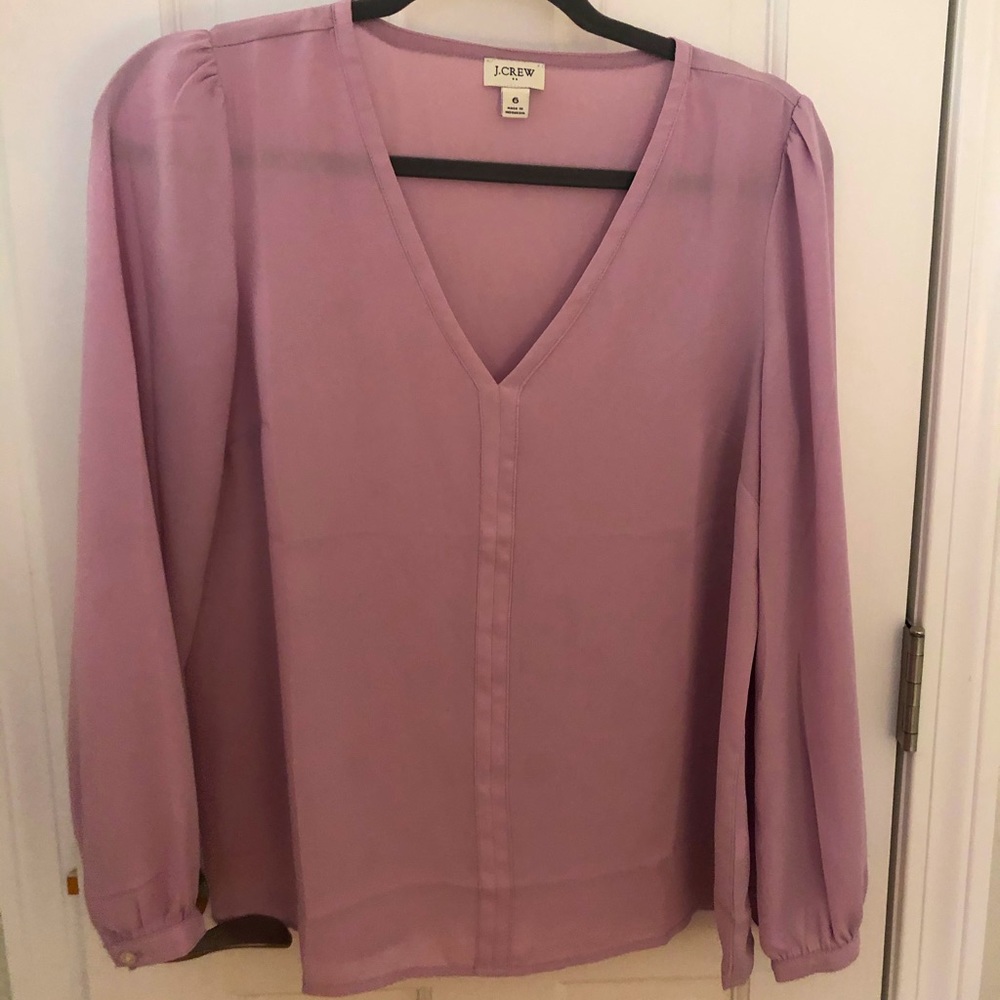 Jcrew lavender purple blouse